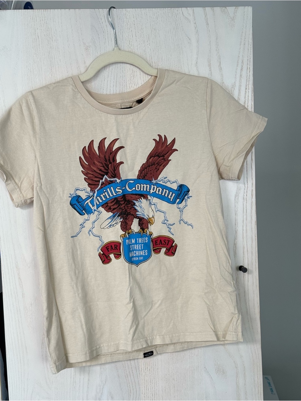Urban Outfitters Cream Eagle Graphic Tee